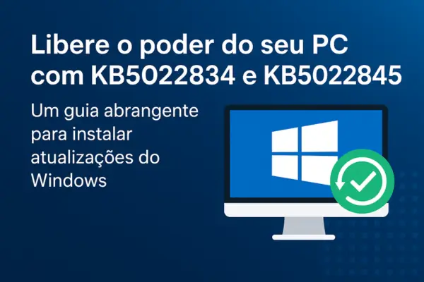 Libere o poder do seu PC com KB5022834 e KB5022845: Um guia abrangente para instalar atualizações do Windows 5 KB5022834